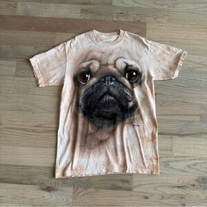 THE Mountain Pug Face Tie-Dye T-Shirt